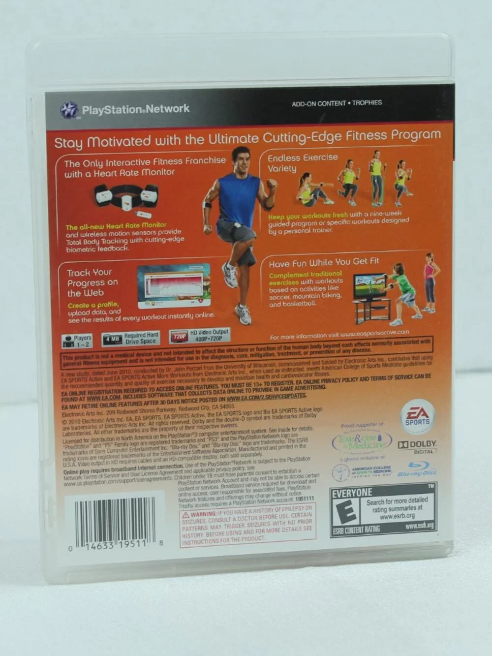 EA Sports Active 2 PlayStation 3 PS3 Game CIB Manual SOFTWARE ONLY Tested